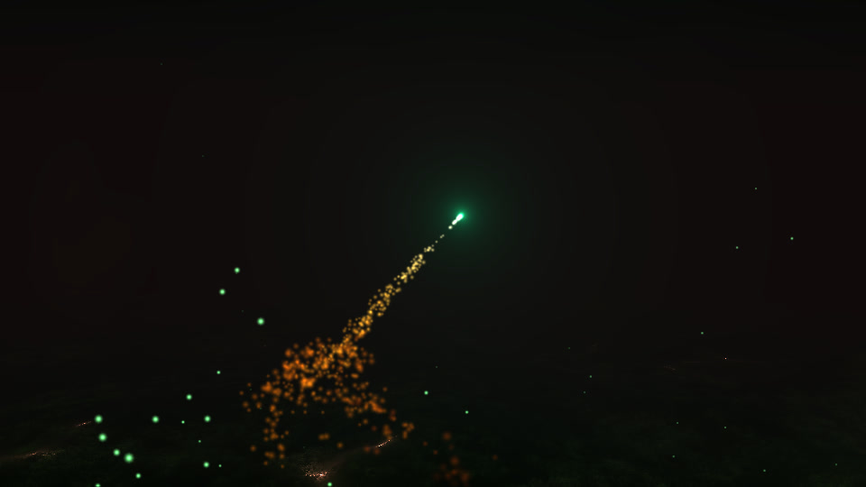 Pixie Swarm, an actual MilkDrop frame